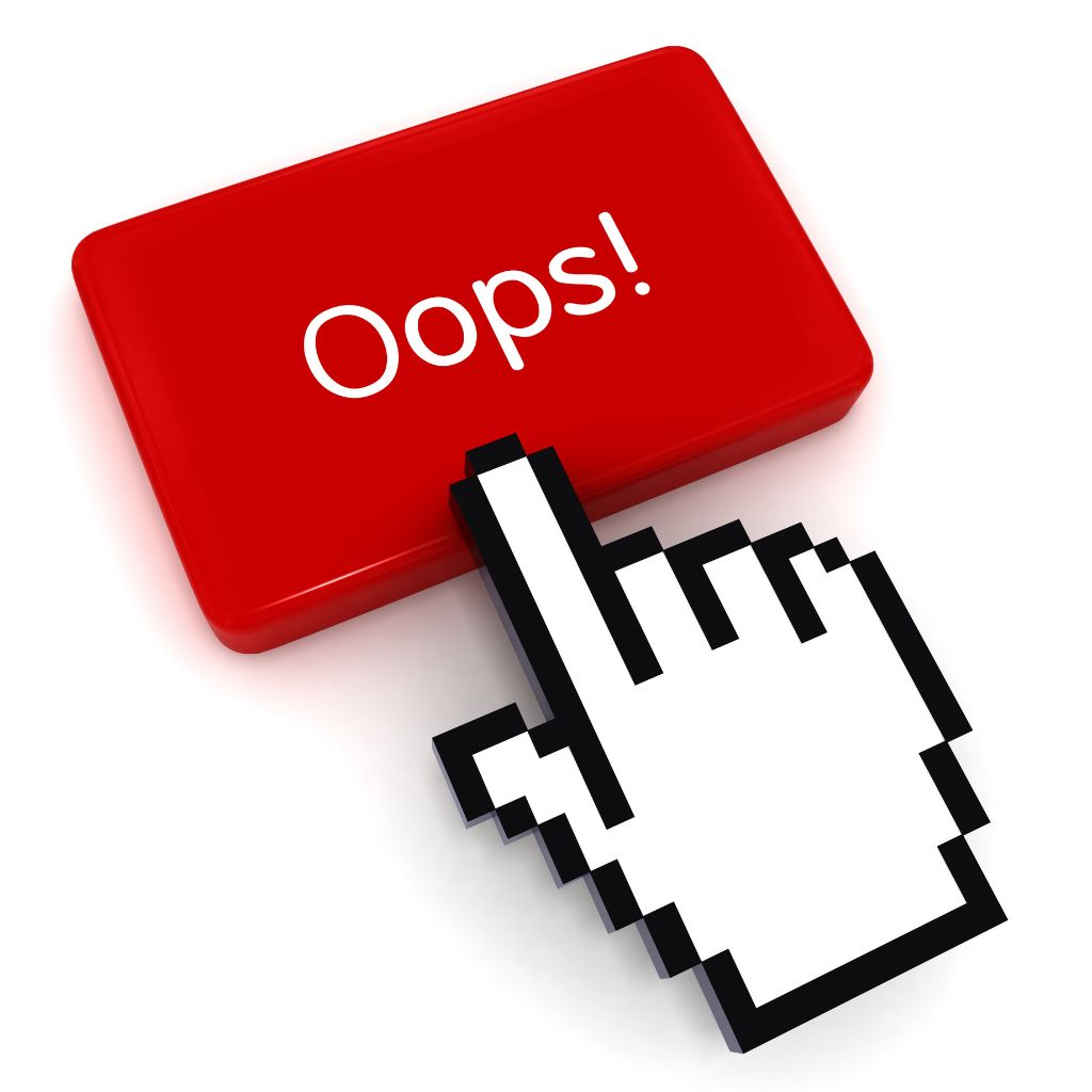 Mistakes Lawyers Make Red Oops Button Graphic